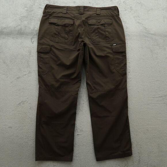 CQR Tactical Pants Women's Size 16R Brown Mid-Rise Cargo Straight 30" Inseam - Picture 6 of 15